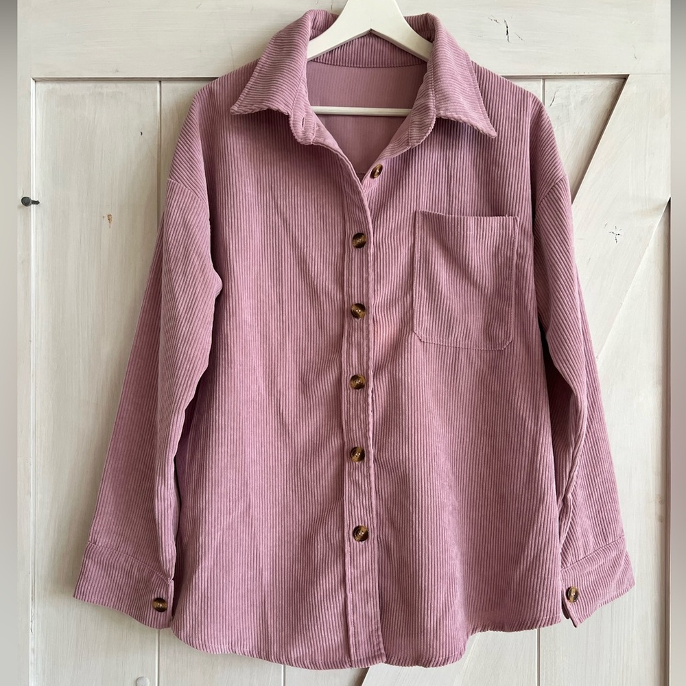 Corduroy Button Up Shacket